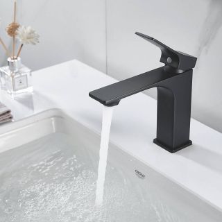 Смеситель для раковины Shevanik S6101H чёрный